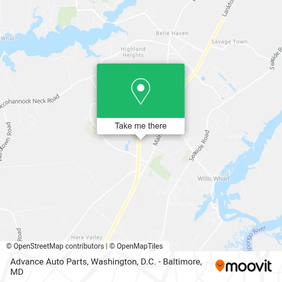 Advance Auto Parts map