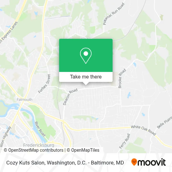 Cozy Kuts Salon map