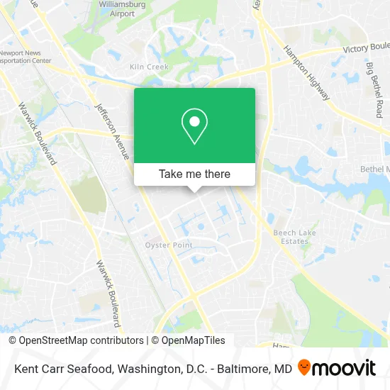 Kent Carr Seafood map