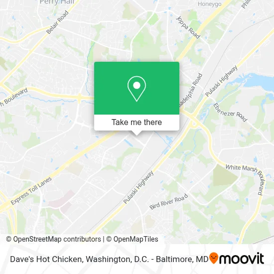 Dave's Hot Chicken map