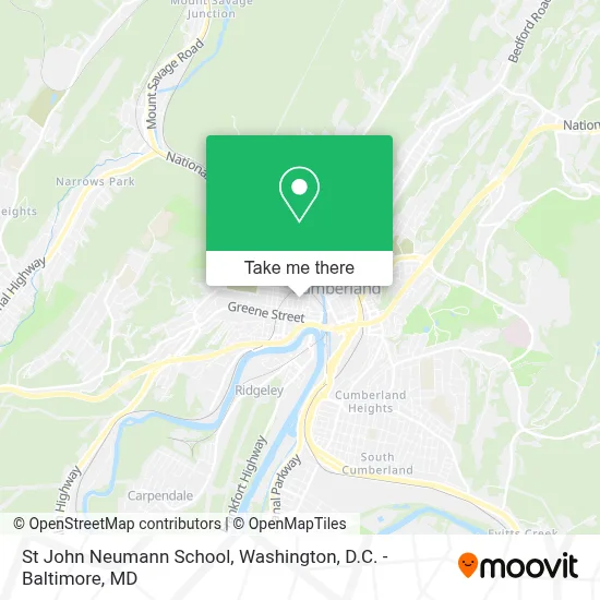 St John Neumann School map