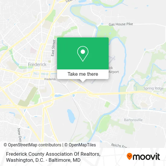 Frederick County Association Of Realtors map