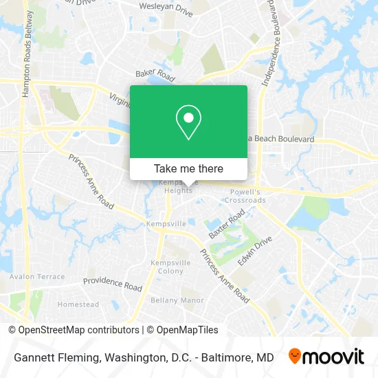 Gannett Fleming map