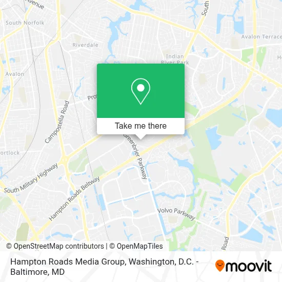 Hampton Roads Media Group map