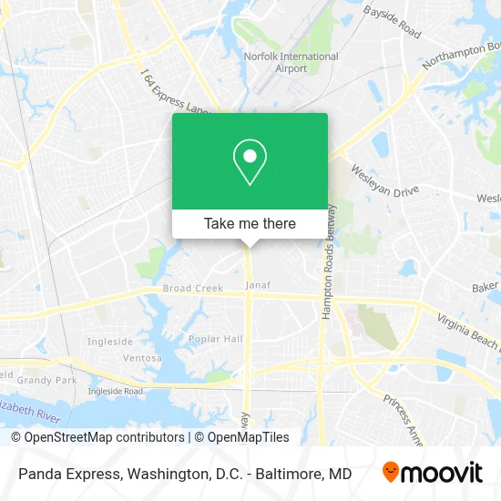 Panda Express map