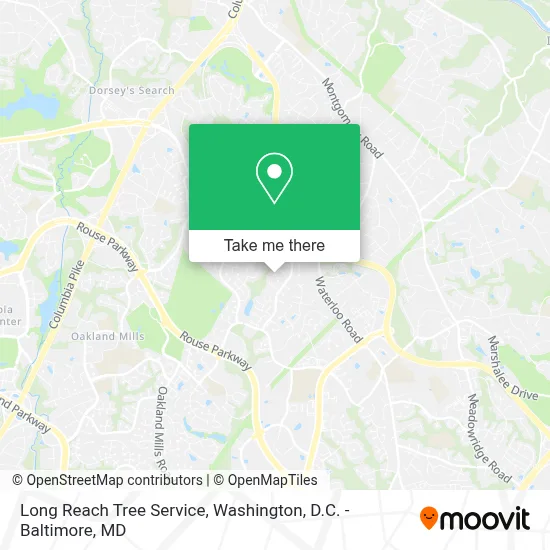 Long Reach Tree Service map