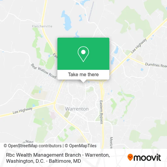 Rbc Wealth Management Branch - Warrenton map