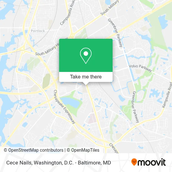 Cece Nails map