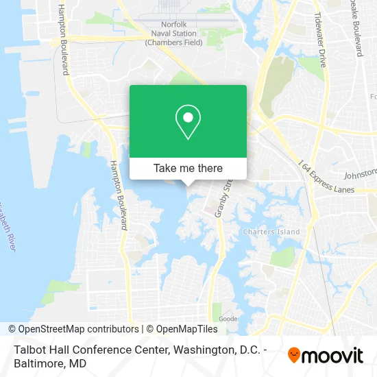 Talbot Hall Conference Center map