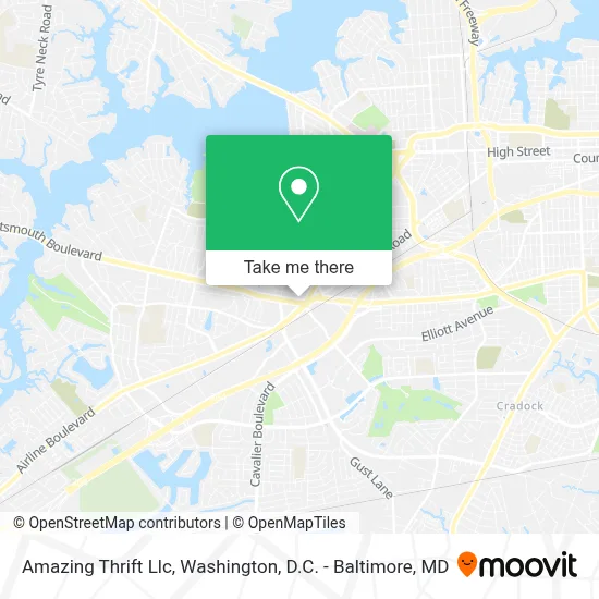 Amazing Thrift Llc map