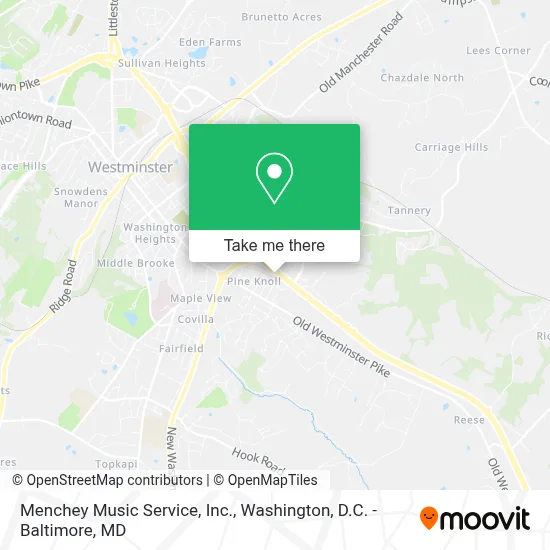 Menchey Music Service, Inc. map
