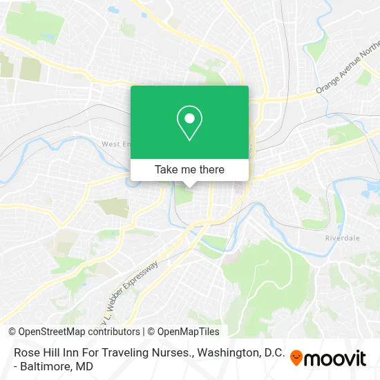 Rose Hill Inn For Traveling Nurses. map