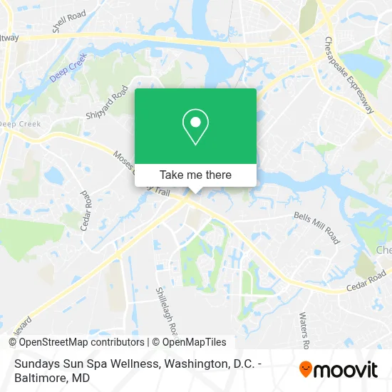 Sundays Sun Spa Wellness map