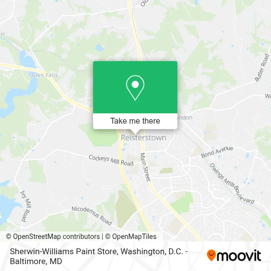Sherwin-Williams Paint Store map