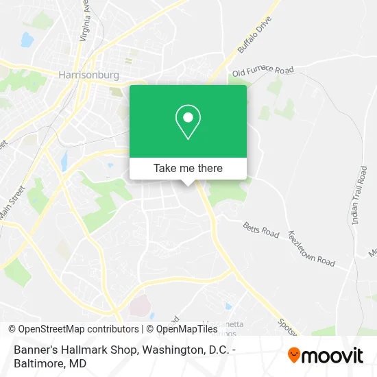 Banner's Hallmark Shop map
