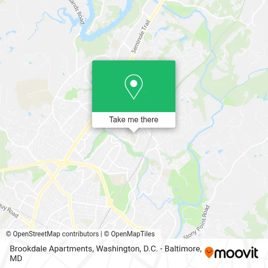 Brookdale Apartments map