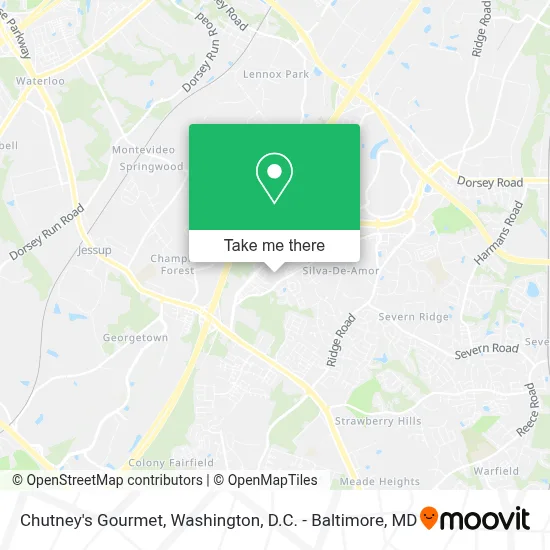 Chutney's Gourmet map
