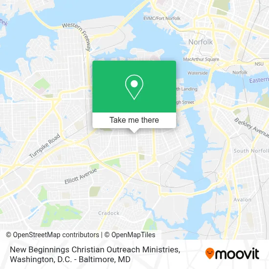 New Beginnings Christian Outreach Ministries map