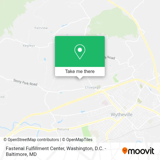 Fastenal Fulfillment Center map