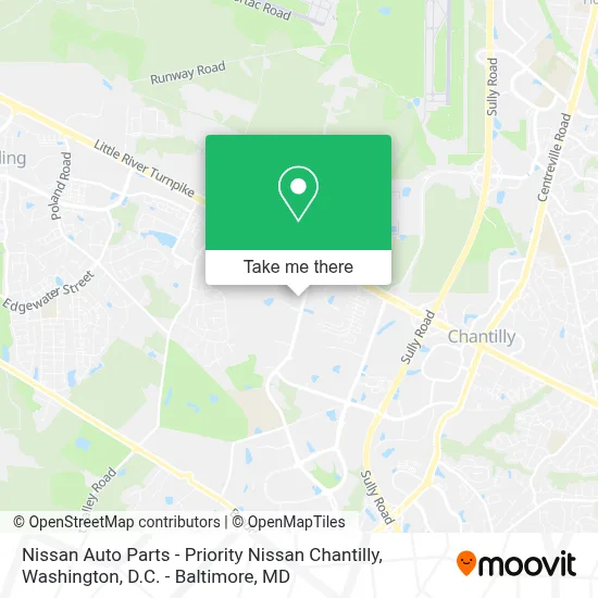 Nissan Auto Parts - Priority Nissan Chantilly map