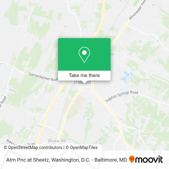 Atm Pnc at Sheetz map