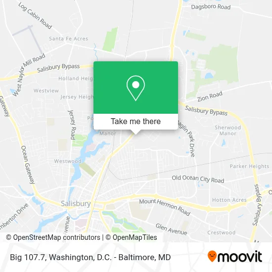 Big 107.7 map