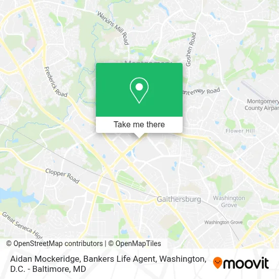 Aidan Mockeridge, Bankers Life Agent map