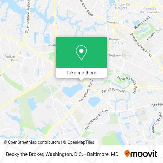 Becky the Broker map