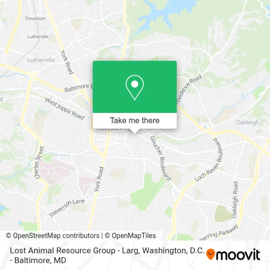 Lost Animal Resource Group - Larg map