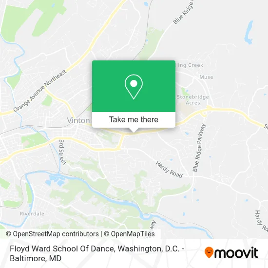 Floyd Ward School Of Dance map