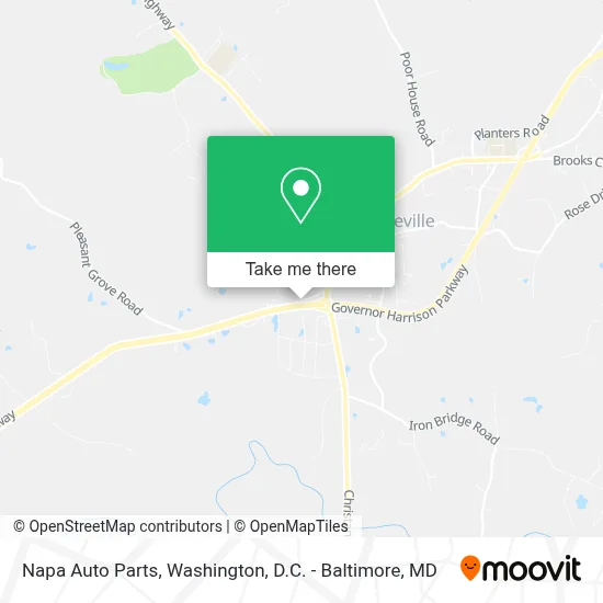Napa Auto Parts map