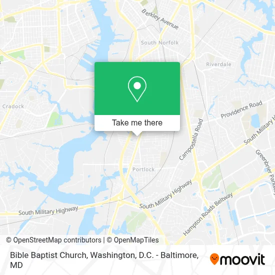 Bible Baptist Church map