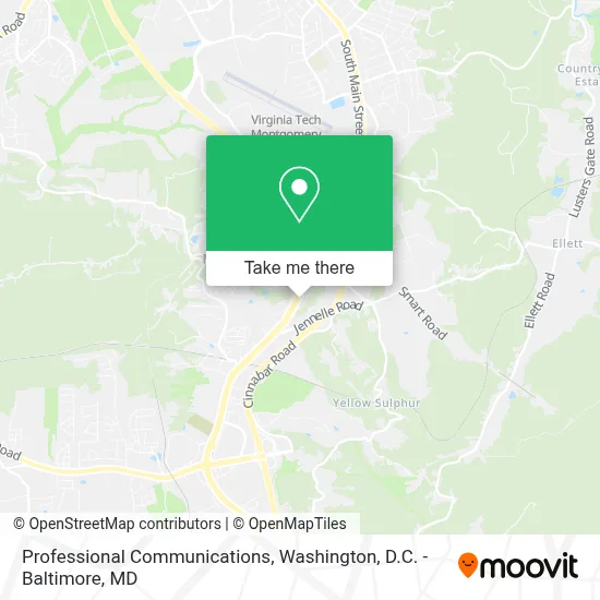 Professional Communications map