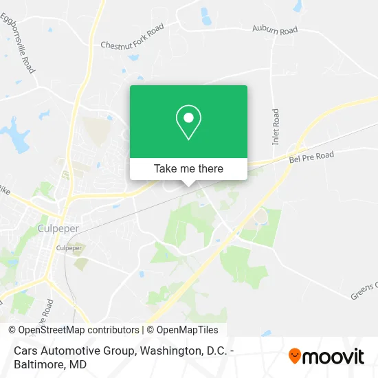 Cars Automotive Group map