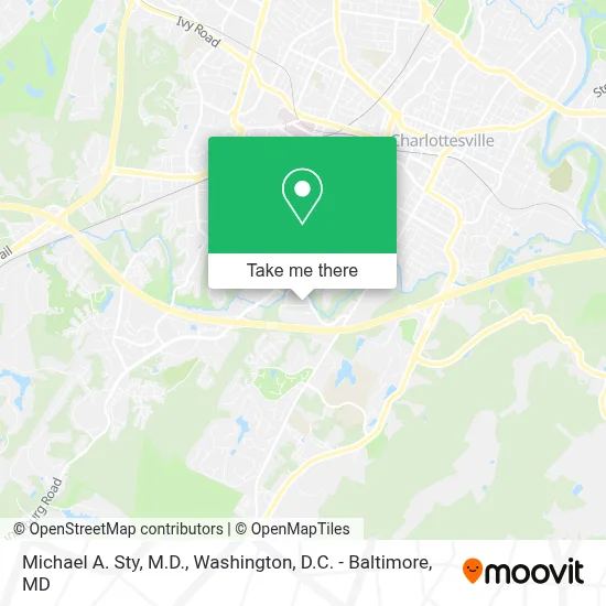 Michael A. Sty, M.D. map