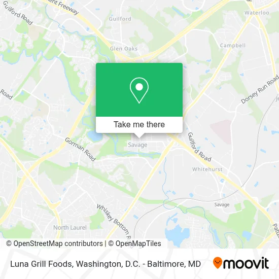 Luna Grill Foods map
