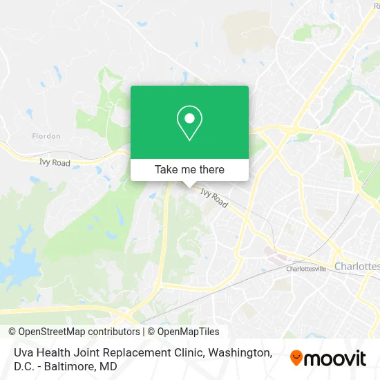 Uva Health Joint Replacement Clinic map