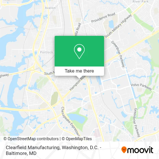 Clearfield Manufacturing map