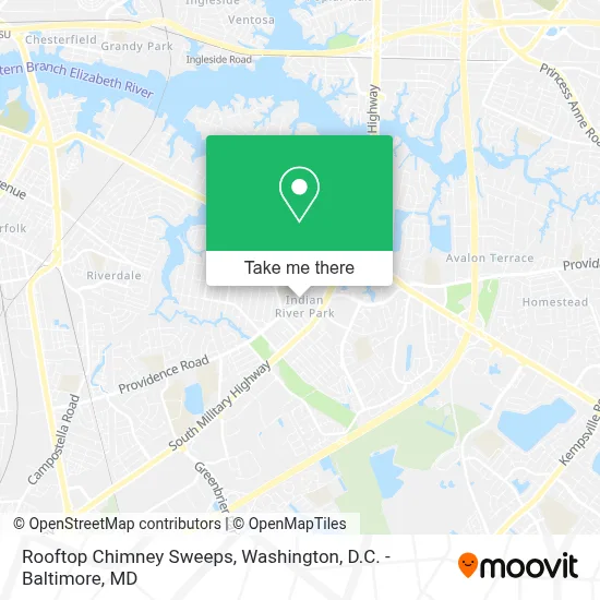 Rooftop Chimney Sweeps map