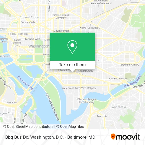 Bbq Bus Dc map