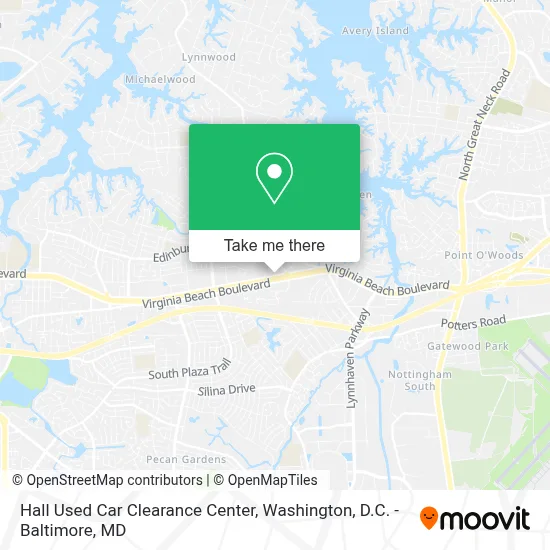 Hall Used Car Clearance Center map