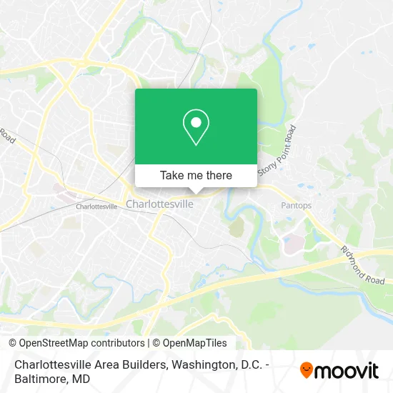 Charlottesville Area Builders map