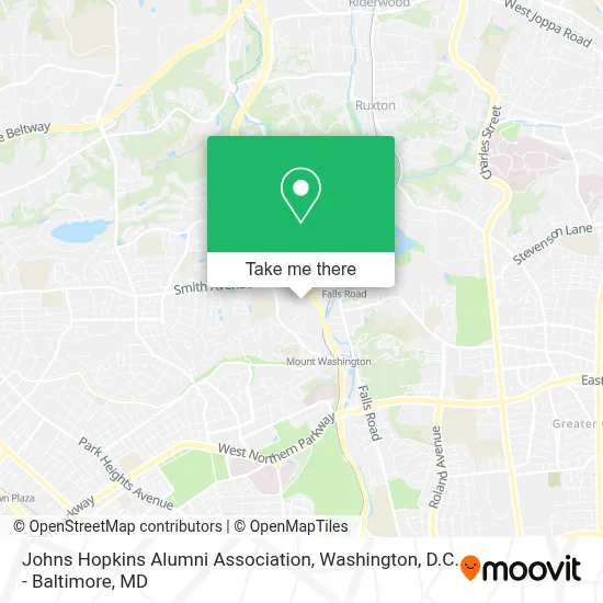 Johns Hopkins Alumni Association map