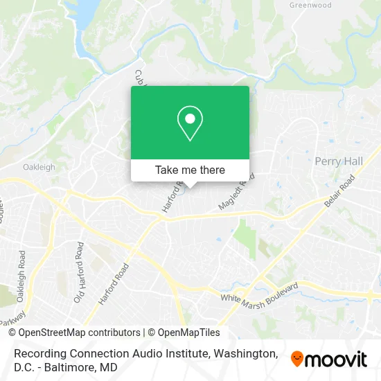 Recording Connection Audio Institute map