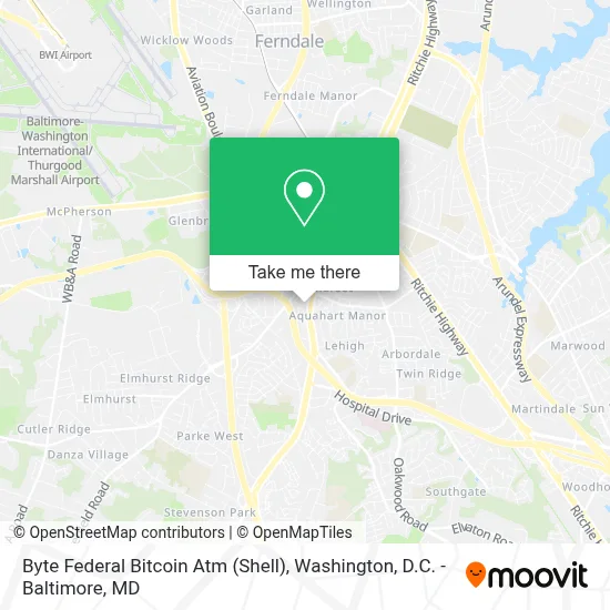Byte Federal Bitcoin Atm (Shell) map