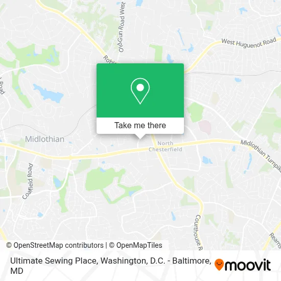 Ultimate Sewing Place map
