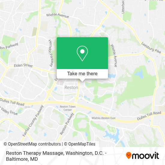 Reston Therapy Massage map