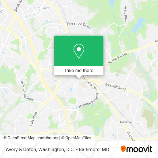 Avery & Upton map