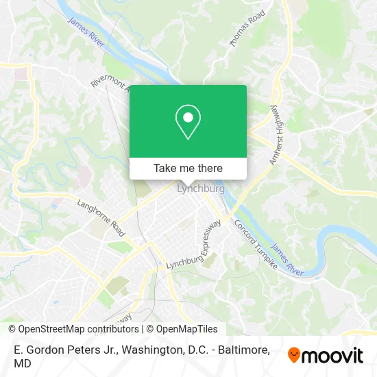 E. Gordon Peters Jr. map