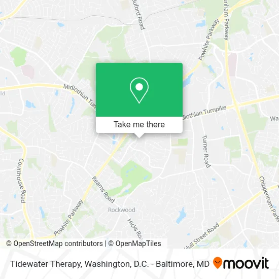 Tidewater Therapy map